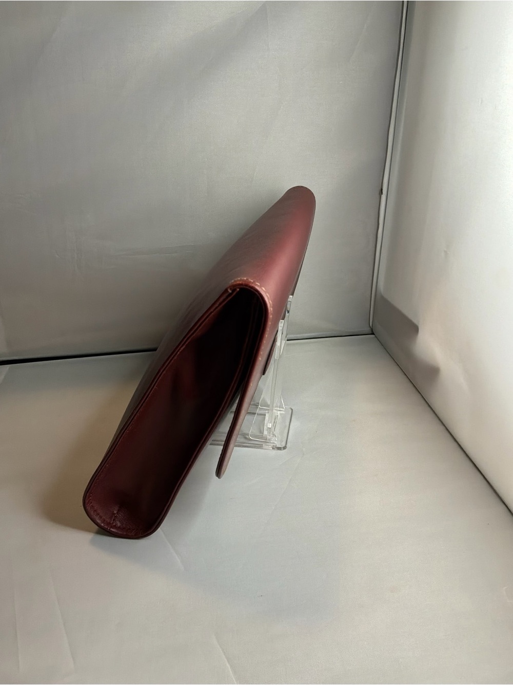 Cartier Leather Clutch in burgundy - Picture 5 of 7
